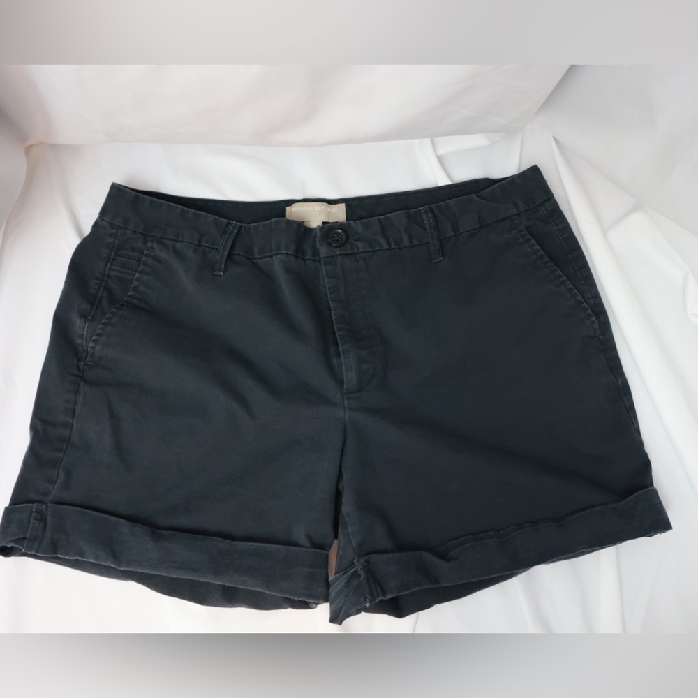 Navy chino shorts